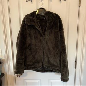 UNIQLO Olive green Sherpa hoodie